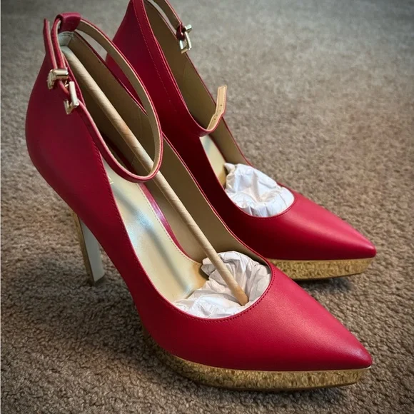 Michael Kors Xenia leather platform pumps